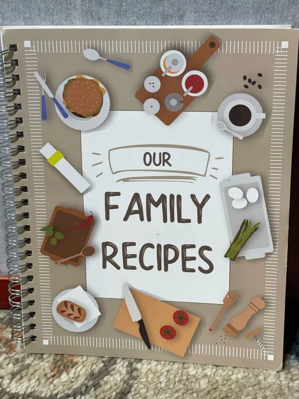 Our Family Recipes Spiral Recipe Journal - Blank - Pipilo Press - NEW*
